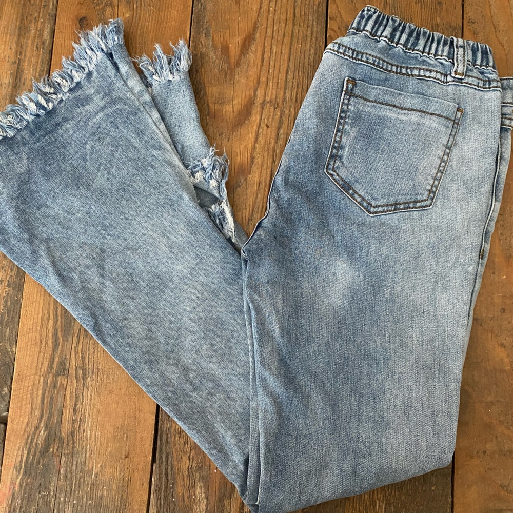 Girls boutique distressed jeans